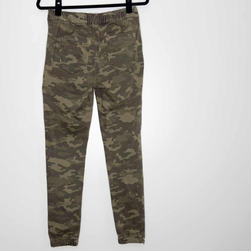 American Eagle Next Level High-Waisted Jegging Jogger Camo Green Women's Size 4 - Picture 7 of 8